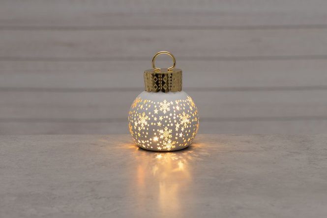 Hovedbilde Julekule med Led-Lys og Timer