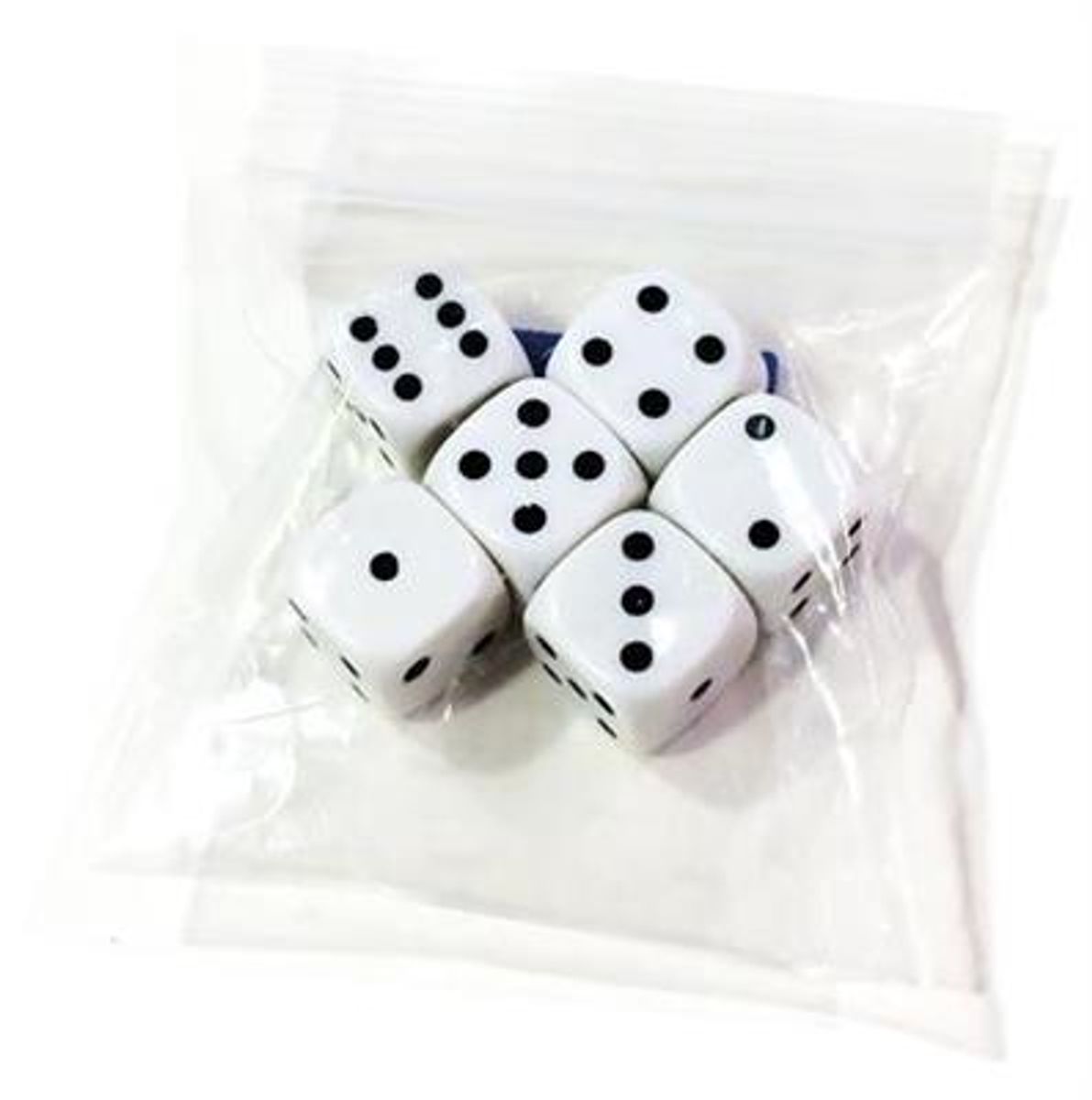 Terninger - 6 stk. klassiske terninger løse i pose.