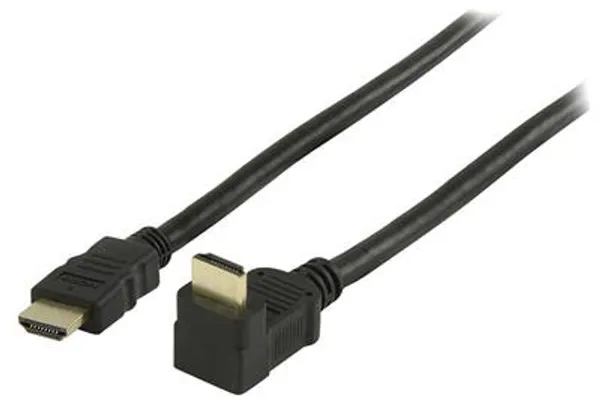 Hovedbilde HDMI-Kabel 2,0 meter med 90° vinkel - Sort