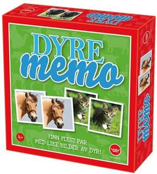 Hovedbilde Dyrememo - Finn Par Med Like Bilder - Egmont - ...