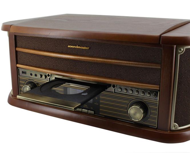 Hovedbilde Soundmaster Retro Stereo m/ Platespiller, DAB+, ...