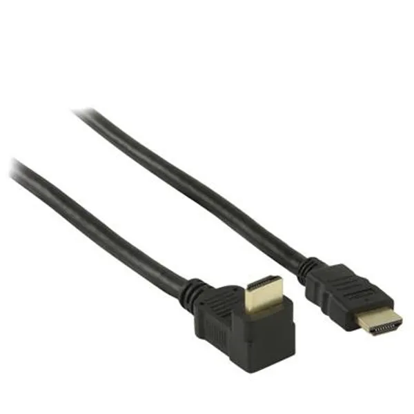 Hovedbilde HDMI-Kabel 1,5 meter med 90° vinkel - Svart
