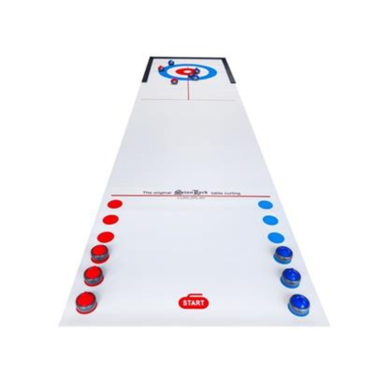 Table Curling - Curlingspill - Sammenleggbar 61x40cm - Steinene Glir nesten som på is