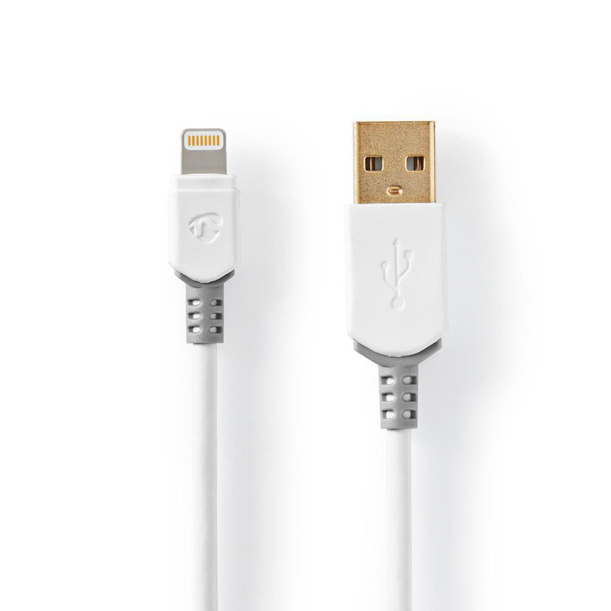 Apple Synkroniserings- og Ladekabel - Nedis - 8 PINS USB HAN 1m