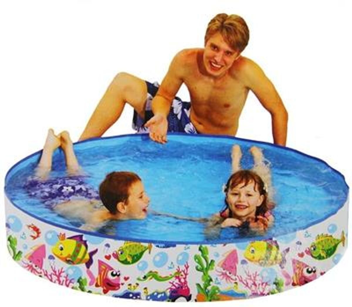 Basseng med Stive kanter for Hurtig Oppfylling 150x25cm