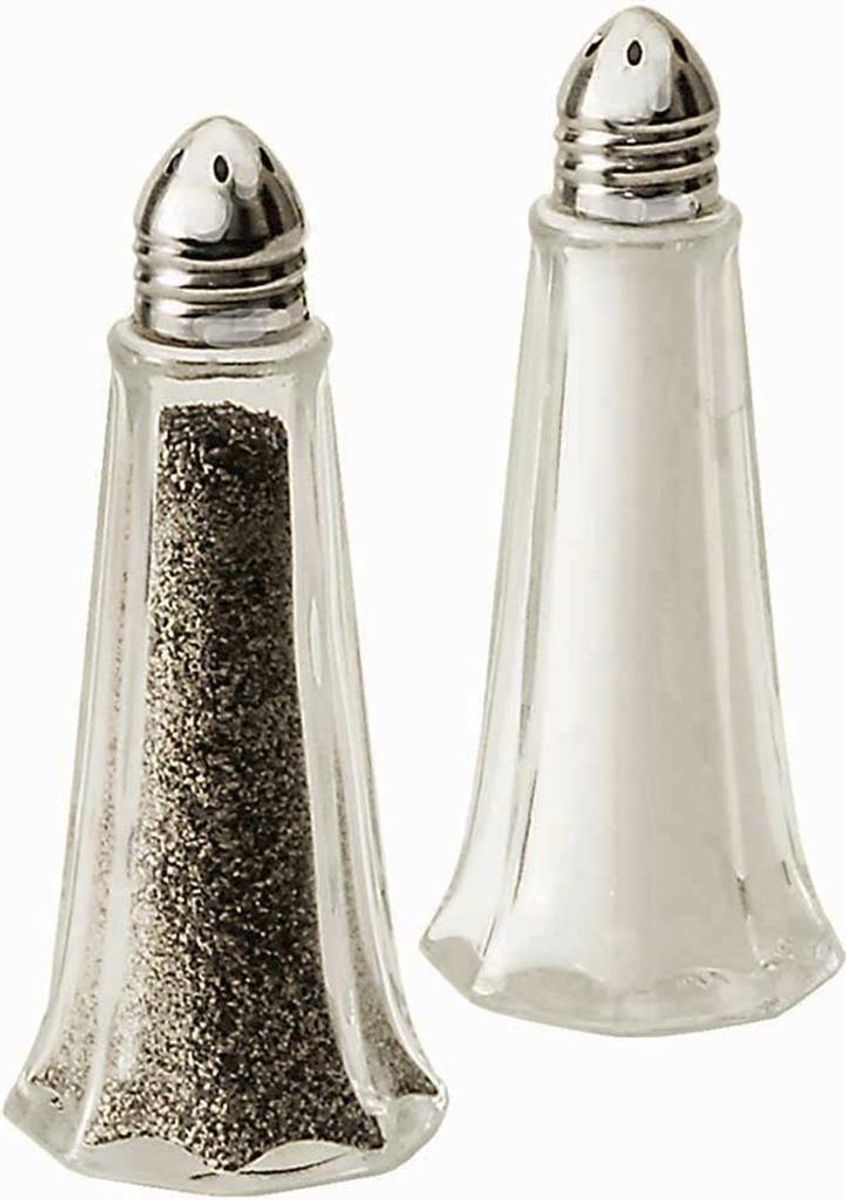 Salt og Pepper Bøsse i Glass og Rustfritt Stål - Aanonsen