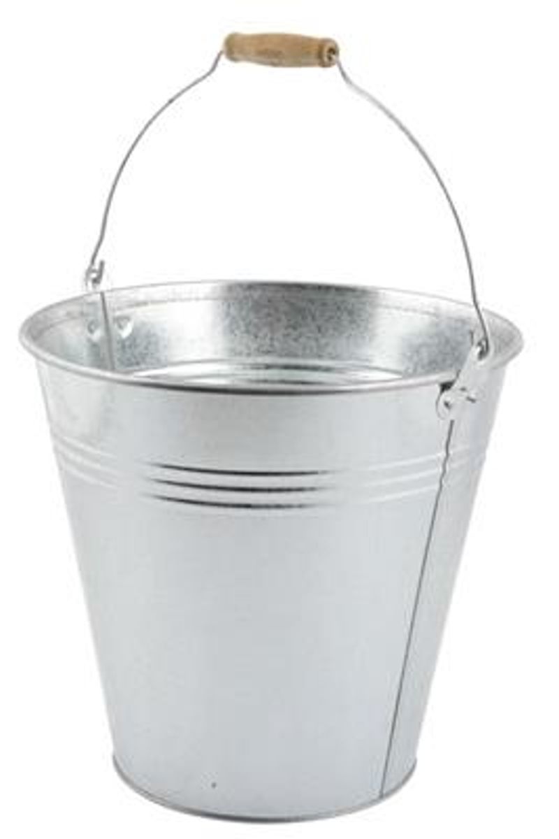 Zinkbøtte 12 Liter med Håndtak og mange bruksområder