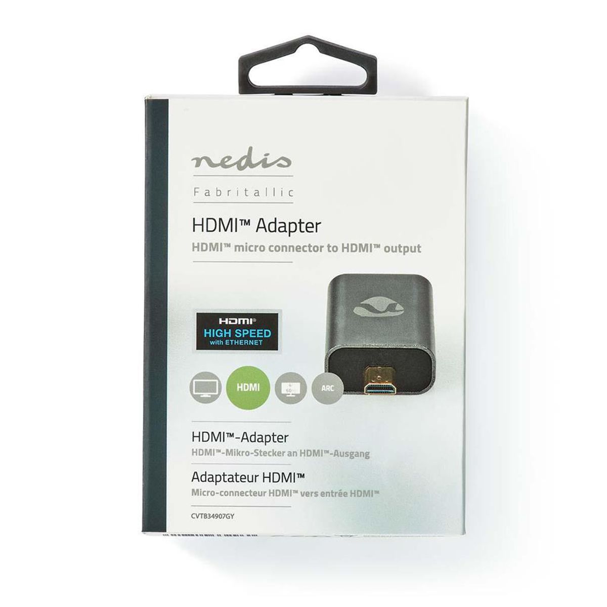 HDMI Adapter - HDMI mikrokontakt - HDMI Han - HDMI Hun - HDMI Output