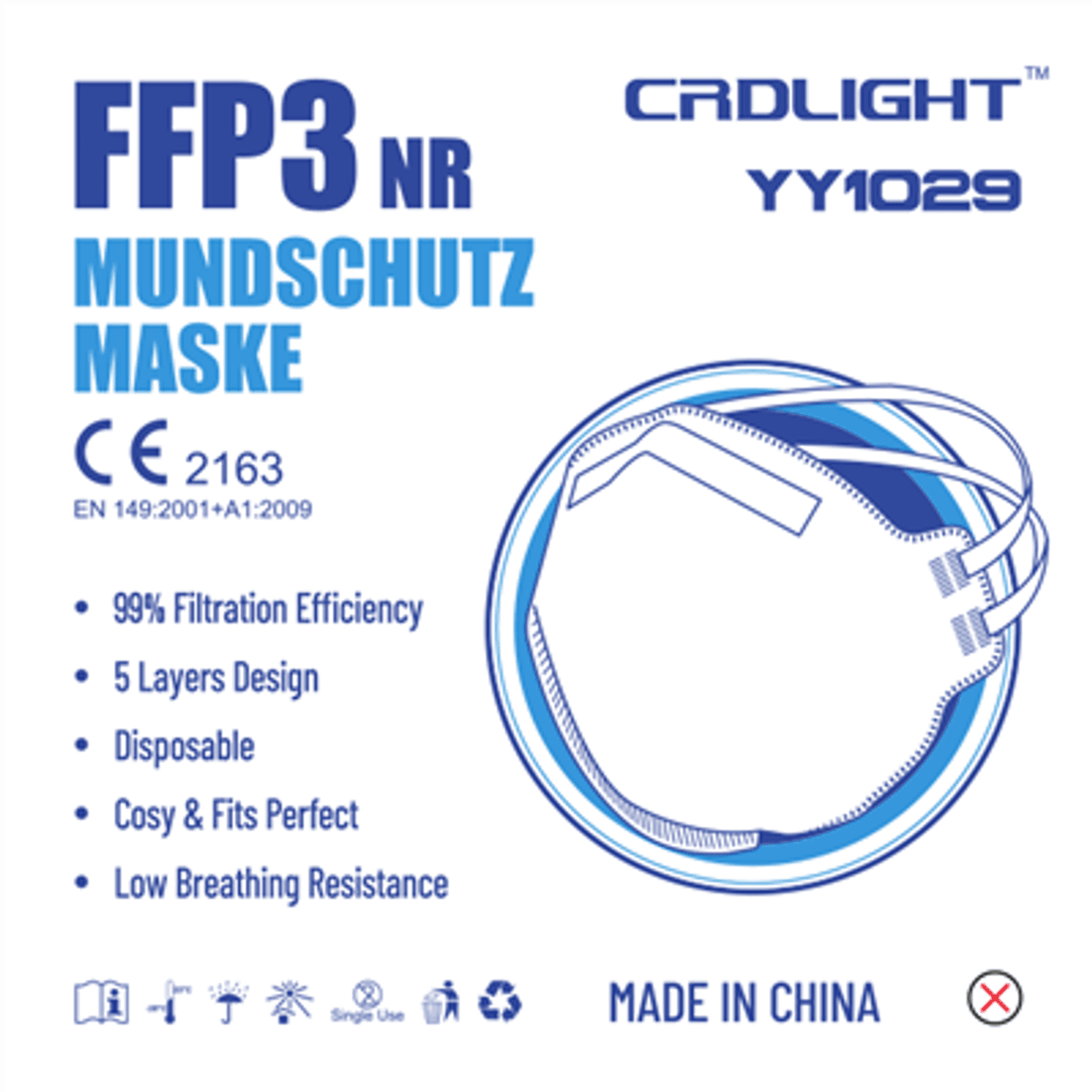 Støvfiltermasker FFP3nr (25pk)