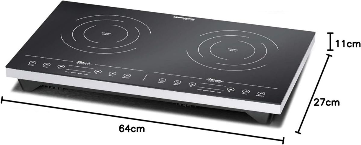  Dobbel induksjonskokeplate Rommelsbacher 3400W 