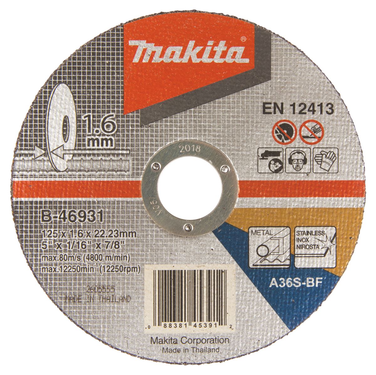 Makita Kappeskive 125 mm A36S B-46931