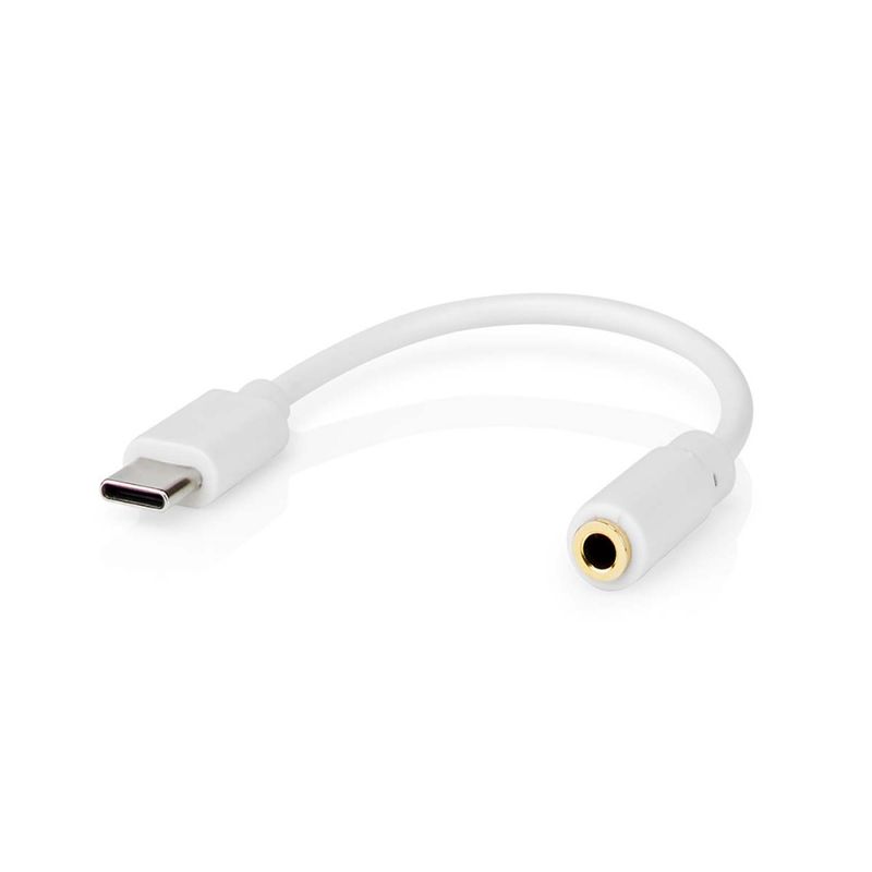 USB-C til 3,5mm Mini-Jack/Aux Adapter - Koble til en 3,5mm Plugg til en USB-C enhet