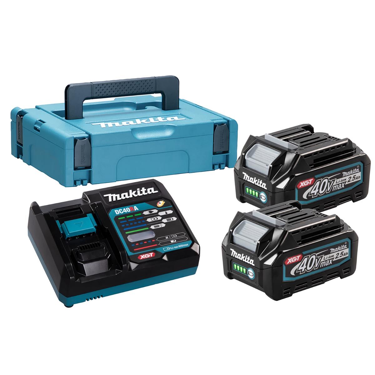 Makita Batterisett 40V XGT ® 2x2,5 Ah Li-ion 191J81-6