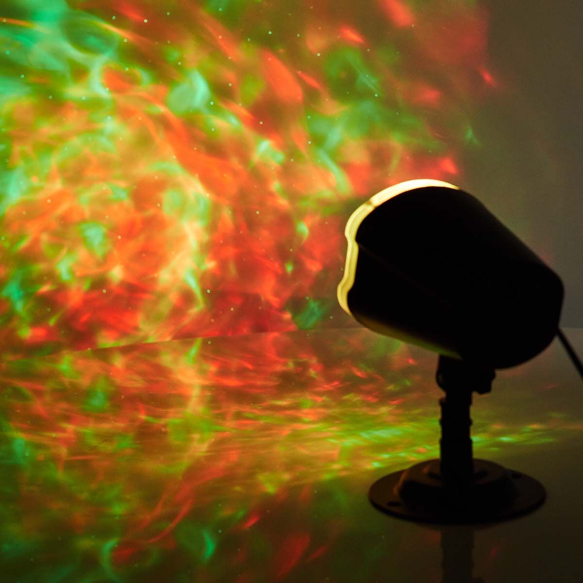 LED og laserprojektor, Fargerik LED og grønn laser, Innendørs eller utendørs Inkl, fjernkontroll