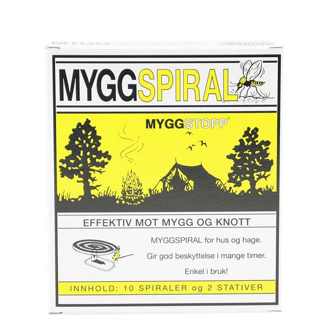 Hovedbilde Myggstopp MyggSpiral 2 Stativer og 10 Spiraler
