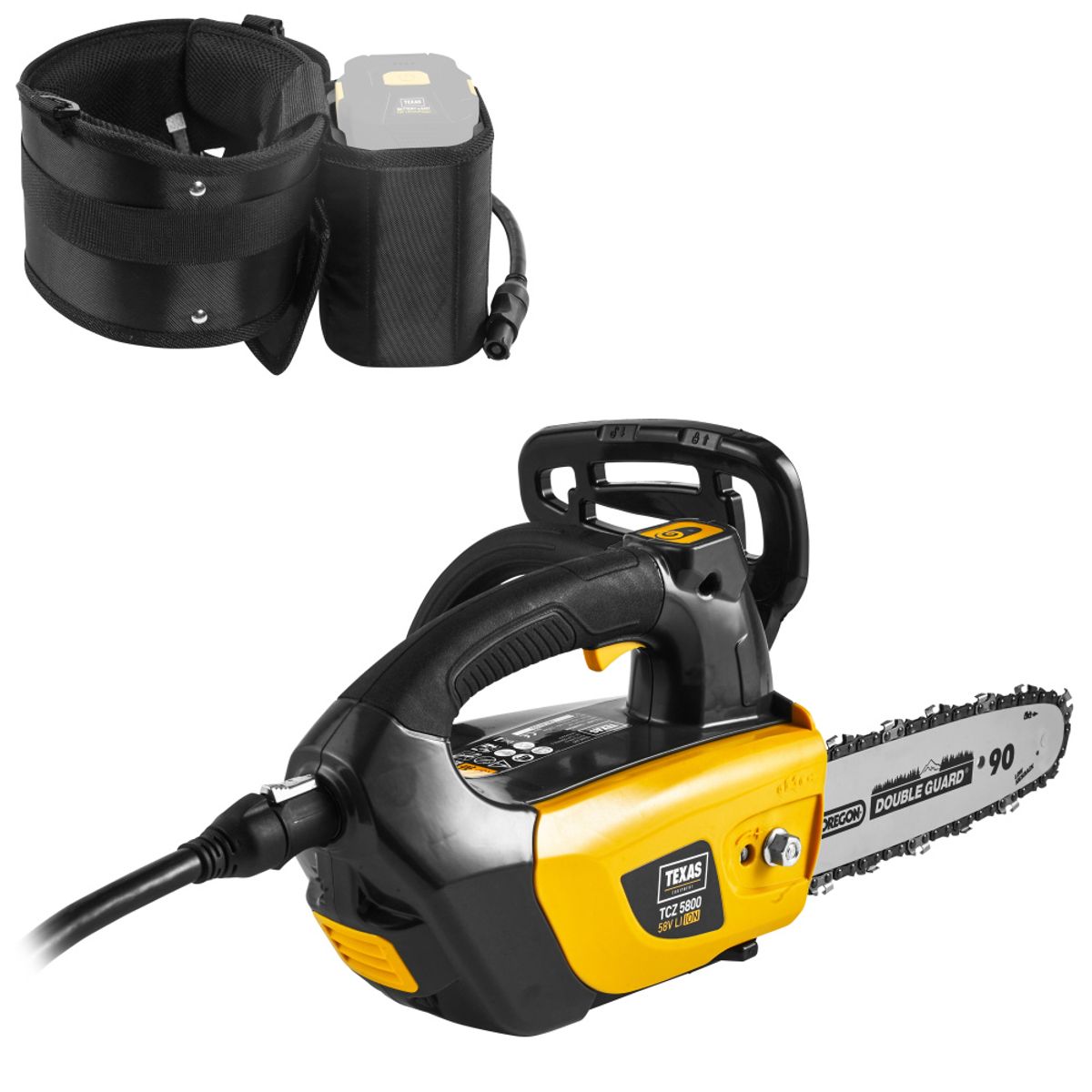 Texas motorsag batteri TCZ5800 58V u/bat og lader 90070046