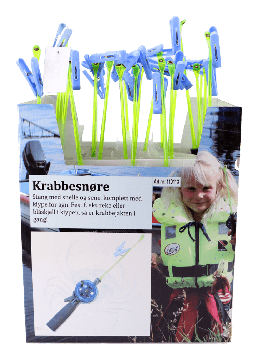 Krabbesnøre - Krabbestang med Klype for Barn