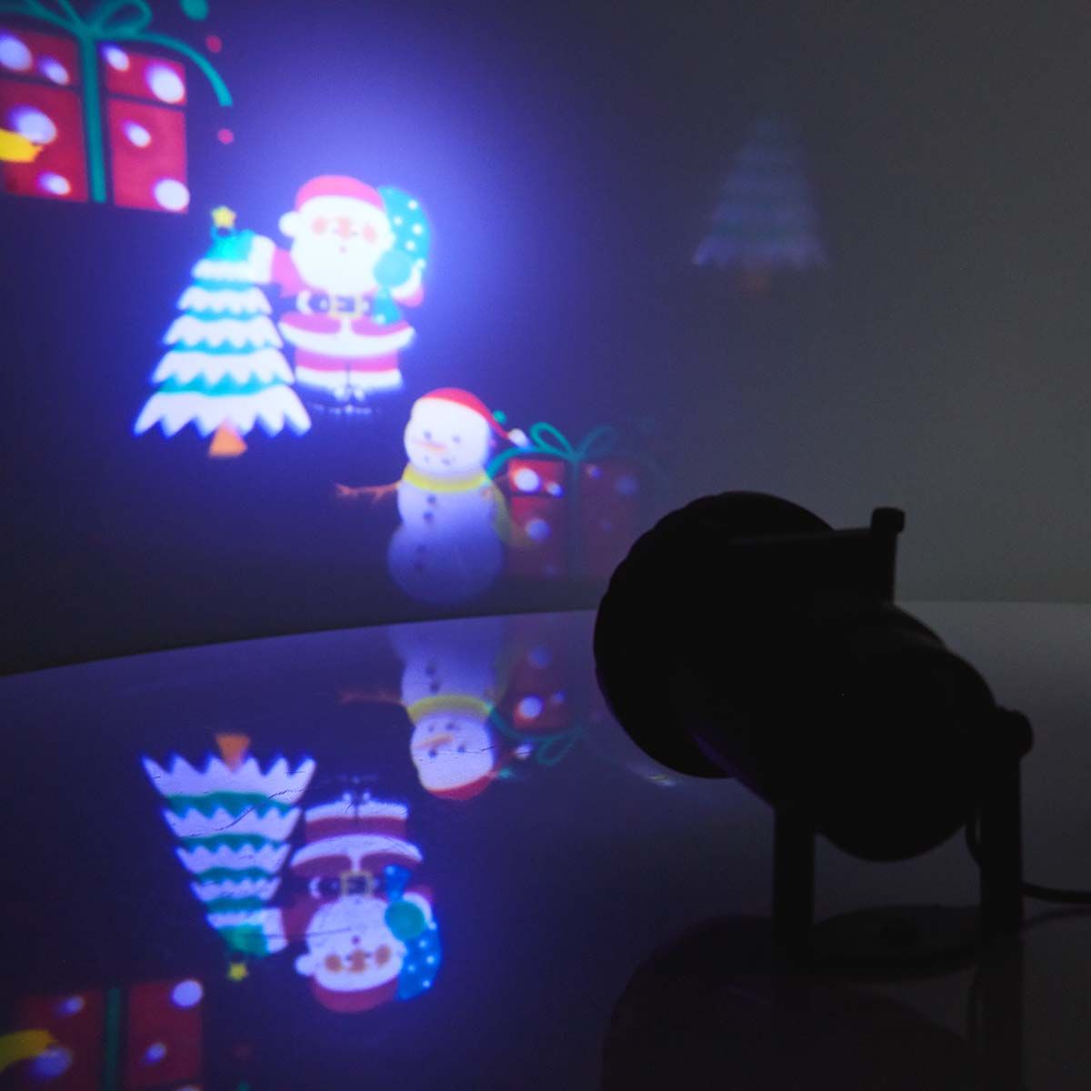 Dekorativ LED-festprojektor, for Jul, Nyttår, Halloween eller andre Festligheter - IP44 ute og inne