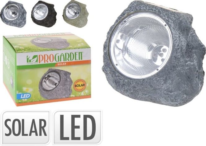 Hovedbilde Solcelle Led-Lampe i Stein