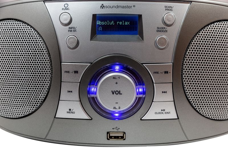 Soundmaster Boombox med DAB+Radio, CD-Spiller og Bluetooth - Soundmaster SCD1800TI