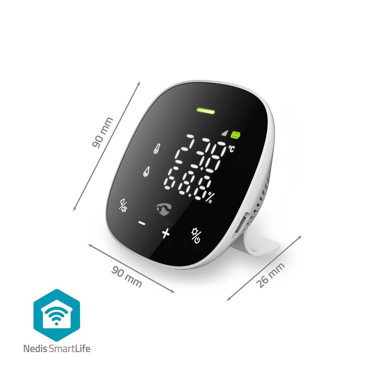 Luftmonitor - Måler Co2 - Temperatur - Luftfuktighet