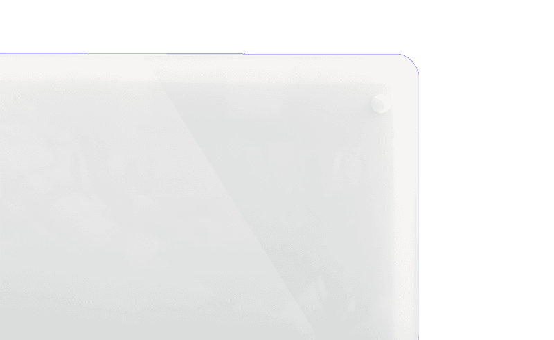 Beha panelovn med glassfront og Wifi - 800W - Hvit PGV 8 - Norskutviklet varmeovn