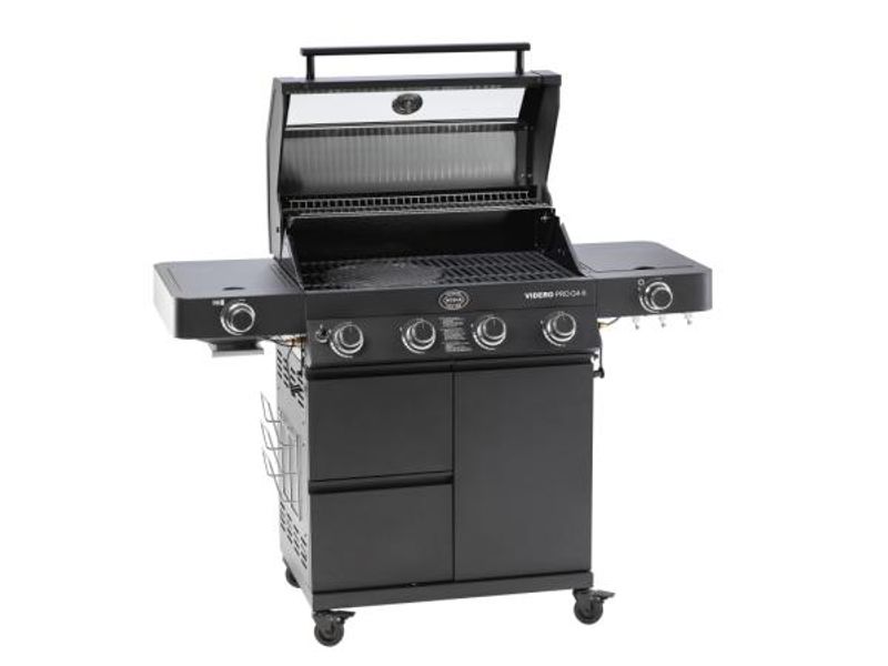 Rösle Videro Pro G4-S Gassgrill 139 x 58 x 118 cm - 20500 watt - Svart