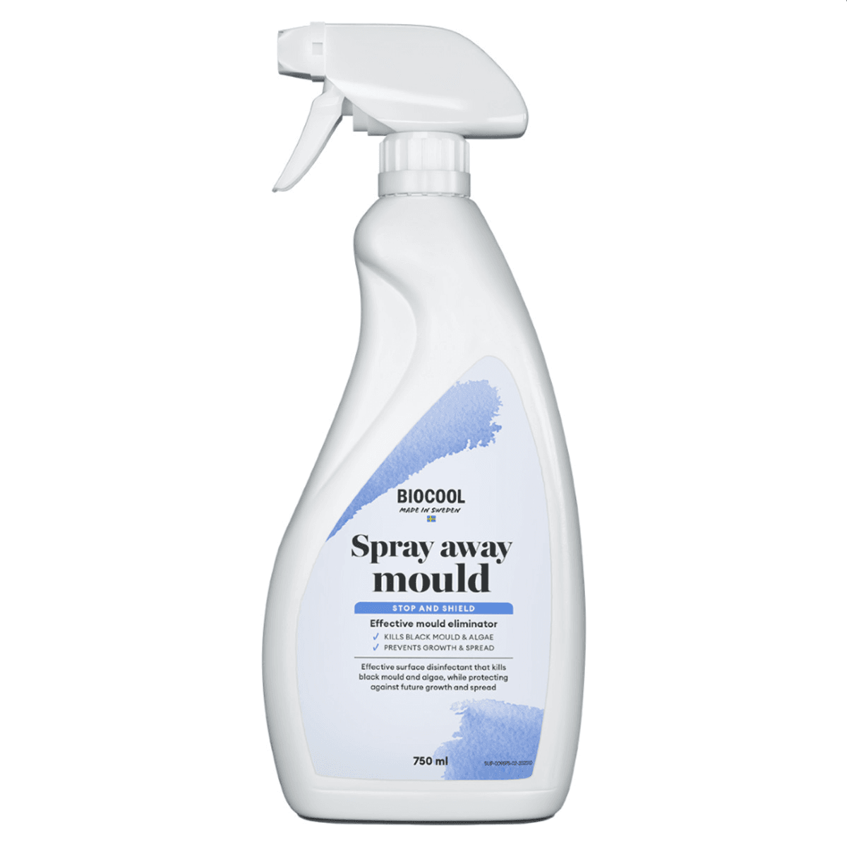 Muggfjerner -  Biocool Spray Away Mould - 750ml mot svartmugg og alger