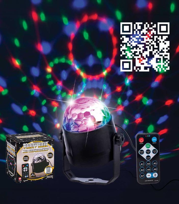 Partyball - Discoball med Fjernkontroll - Discolys