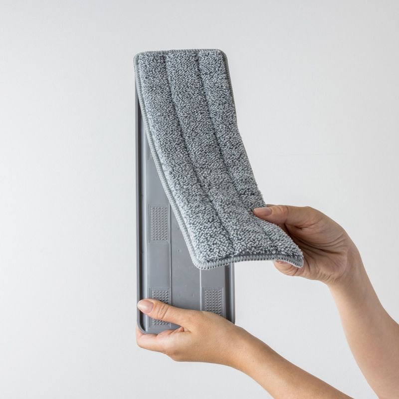 Moppesett - Mopp med Bøtte og 2 Mikrofibermopper