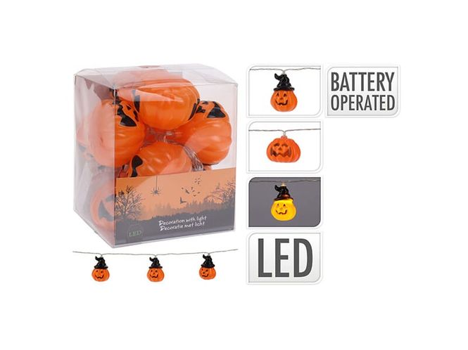 Hovedbilde Halloween Led-Lys Lenke - Batteridrevet