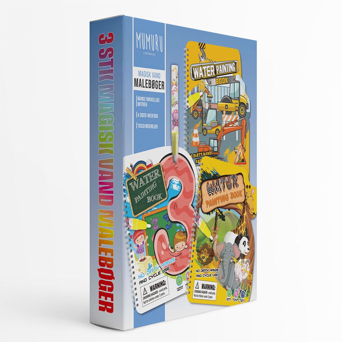 Magiske malebøker - Gjenbrukbare - Helt uten søl