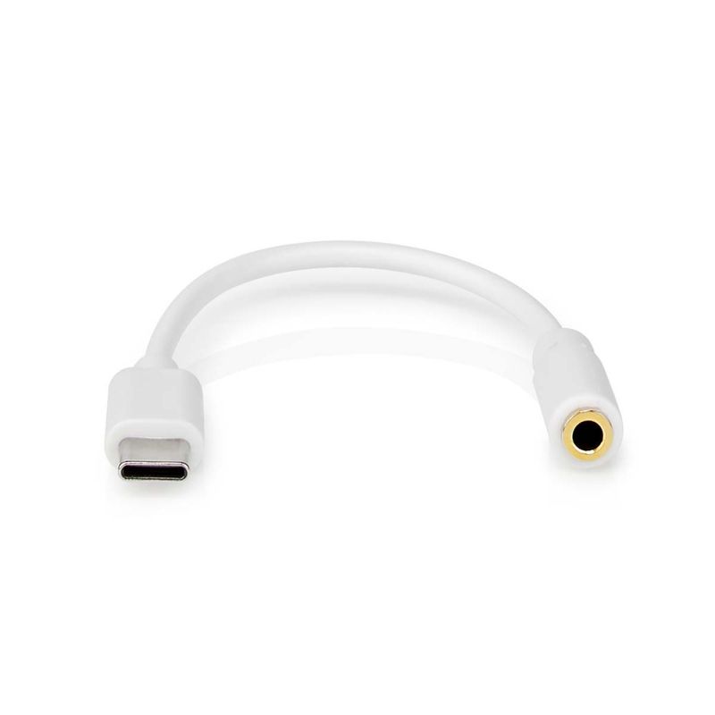 USB-C til 3,5mm Mini-Jack/Aux Adapter - Koble til en 3,5mm Plugg til en USB-C enhet