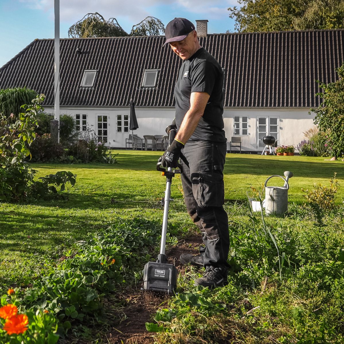 Texas jordfreser 350W 20V m/batteri+lader ESX2000