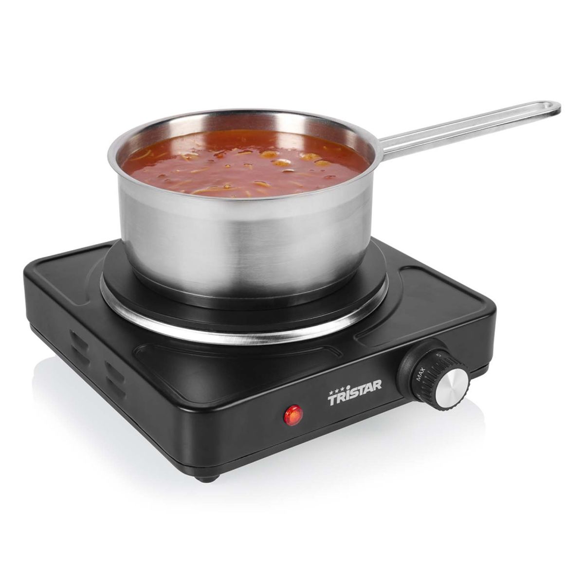 Kokeplate 1500W - 18,5 cm diameter - 1 meter strømkabel