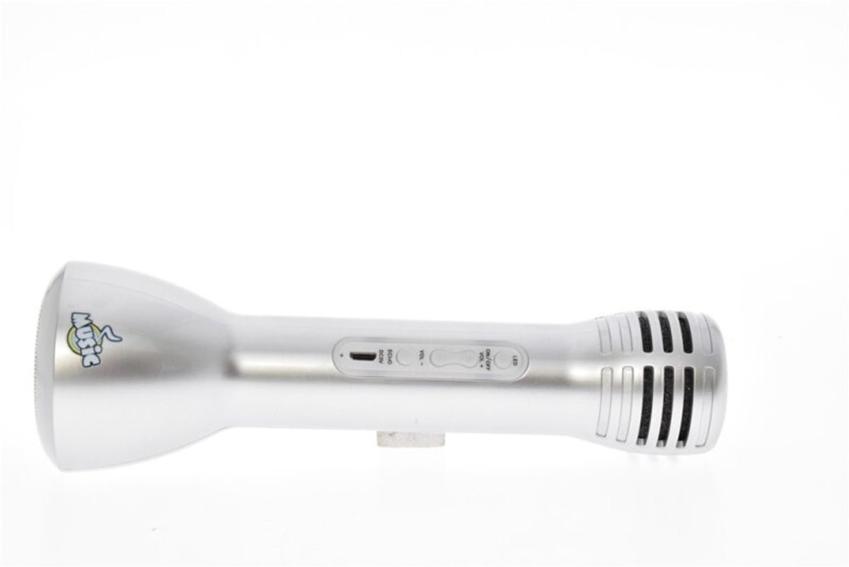 Mikrofon med Høyttaler og Bluetooth - Oppladbart Batteri - Scenen er Din på Karaoke