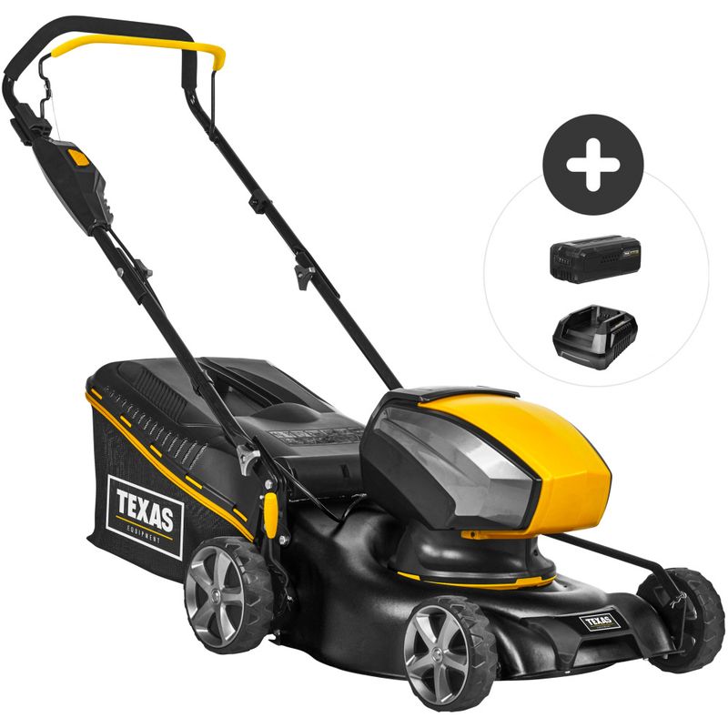 Batteridrevet gressklipper 42 cm klippebredde inkl. batteri/lader – Texas Razor 4200Li