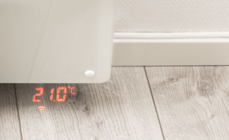 Beha Panelovn smartovn med glassfront og Wifi - 1000W - Hvit PGV 10 - Norskutviklet varmeovn