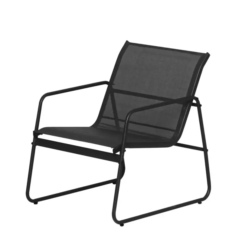 Kiira utemøbler sittegruppe til Terrasse 4-Deler m. Glassbord – Komplett Utemøbelsett for 4 Personer