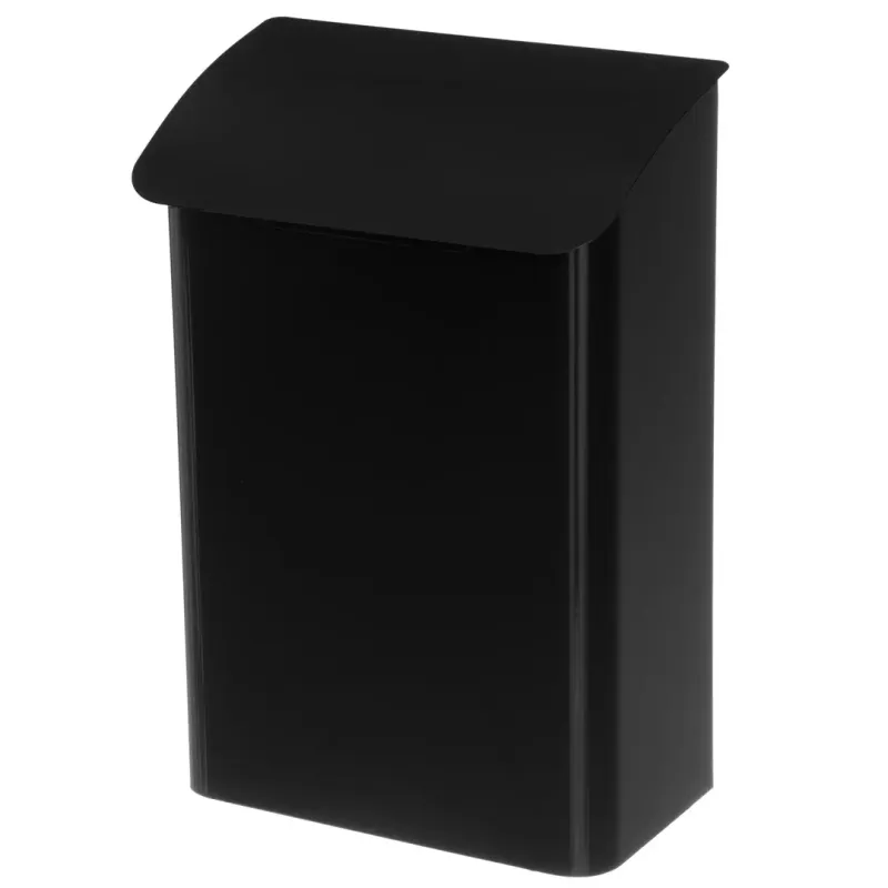 Postkasse med Nøkkellås 29x42cm - Svart Metall