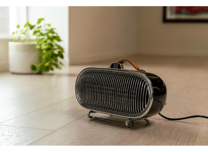 Beha retro sort vifteovn Vesuv, PTC, 750/1500W 