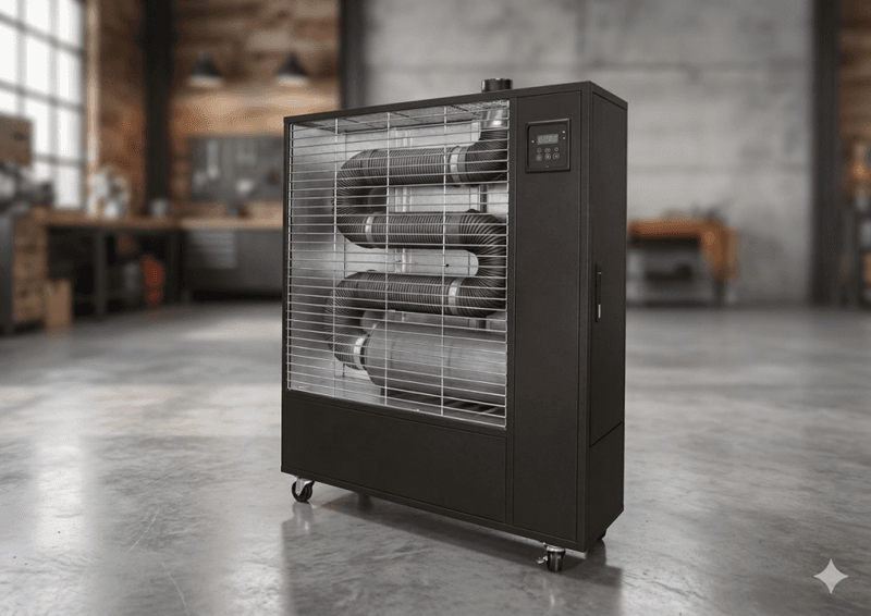 Dieselvarmer 8000 Watt Infrarød - Typhoon