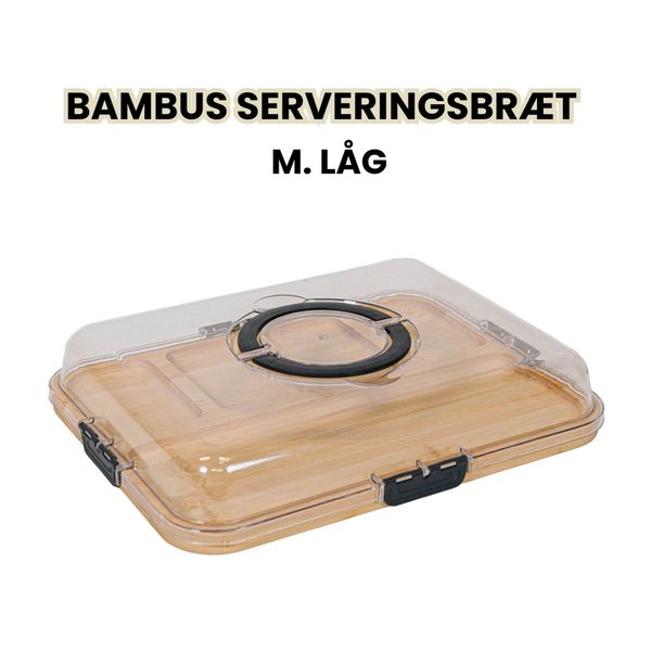 Hovedbilde Serveringsbrett i Bambus Med Lokk