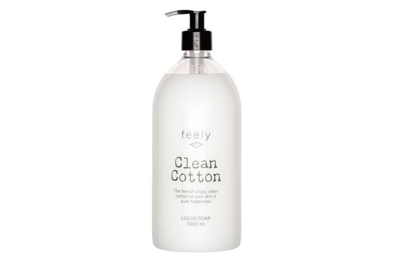 Håndsåpe stor flaske på 1 liter - Feely Clean Cotton - KNALLPRIS