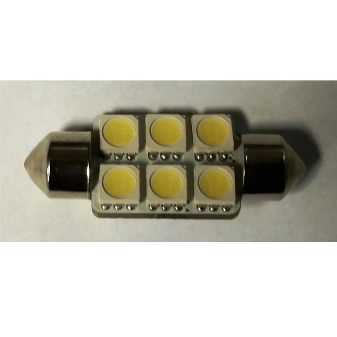 Hovedbilde Lyspære LED 36mm festoon 12v 1w 90lm Lanternepære ...
