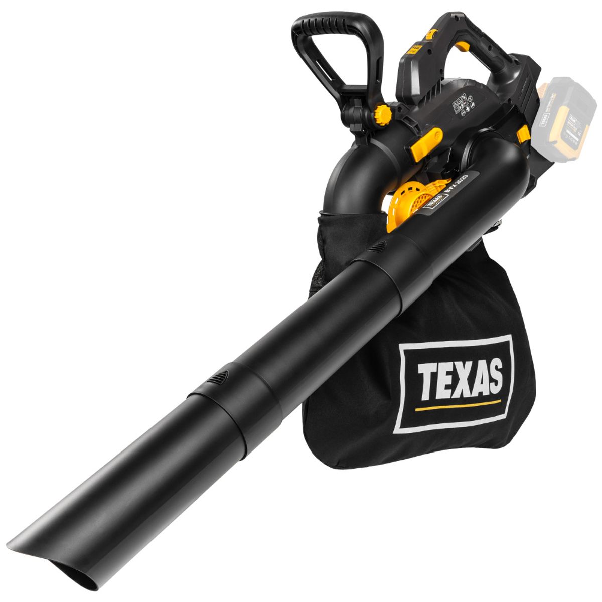 Texas løvblåser/løvsuger med oppsamler batteri 2x20V BVX2020 u/bat og lader 90063263