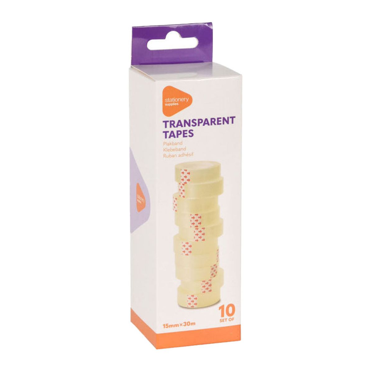 Tape, Transparent Tape pakke med 10 Ruller