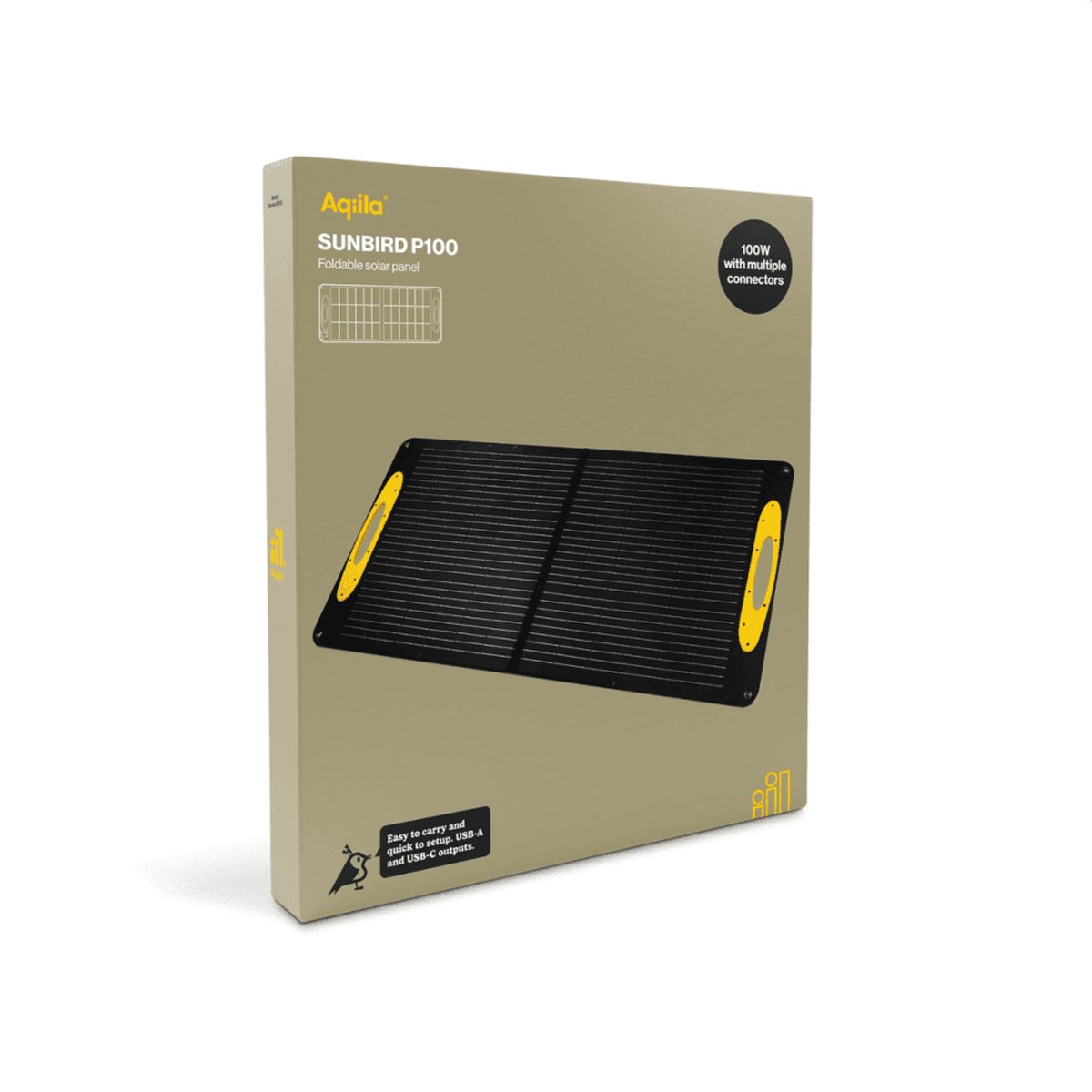 100W Solcelle til Power Station - Aqiila