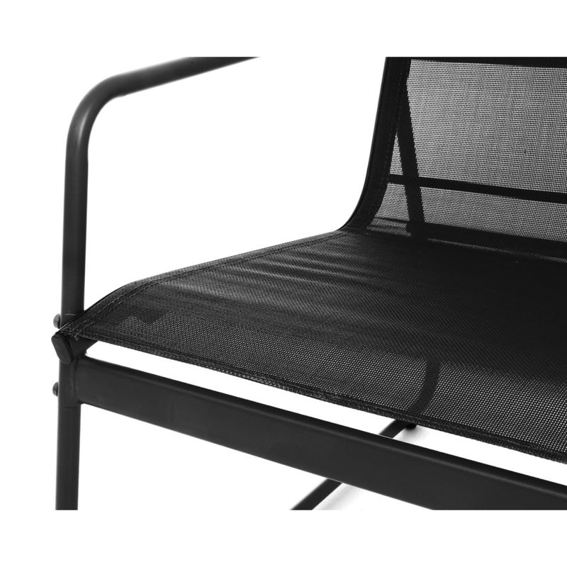 Kiira utemøbler sittegruppe til Terrasse 4-Deler m. Glassbord – Komplett Utemøbelsett for 4 Personer