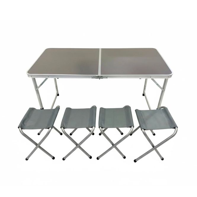 Hovedbilde Sammenleggbart Bord og 4 Stoler - Genialt bord ...